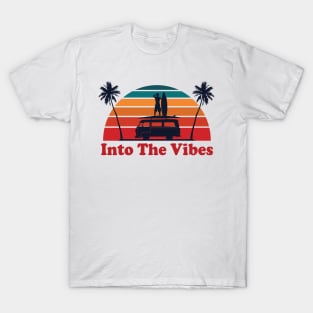 Into the vibes beach reggae vintage urban style streetwear T-Shirt